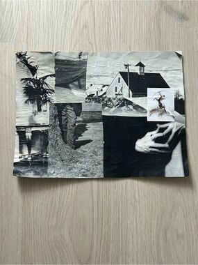Black & White Collage Art Poster - Unbranded
